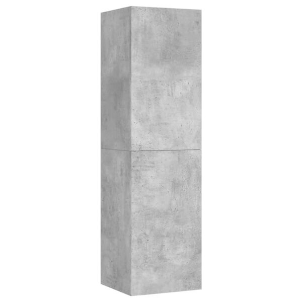 vidaXL Meubles TV 4 pcs Gris b&eacute;ton 30,5x30x110 cm Bois d'ing&eacute;nierie