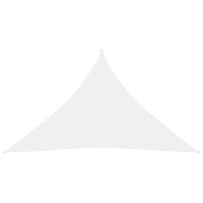 vidaXL Voile de parasol Tissu Oxford triangulaire 4x4x5,8 m Blanc