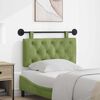 vidaXL T&ecirc;te de lit suspendue Vert clair 100 x 55 x 7 cm Velours