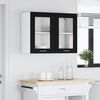 vidaXL Armoire suspendue avec &eacute;tag&egrave;re Lyon Ch&ecirc;ne noir 80 x 31 x 60 cm