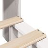 vidaXL Lit biblioth&egrave;que sans matelas blanc 75x190 cm bois massif