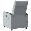 vidaXL Fauteuil de massage inclinable électrique gris clair tissu