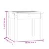vidaXL Banc de jardin blanc 50x44x45 cm bois massif de pin