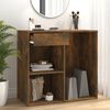 vidaXL Armoire cosmétique Chêne fumé 80x40x75 cm Bois d'ingénierie