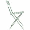 vidaXL Chaise de jardin pliante 2 pcs Vert 42 x 46 x 82cm Acier