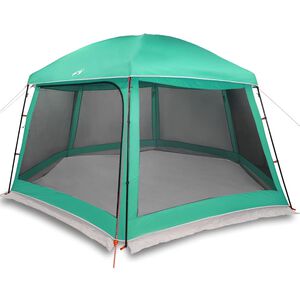 vidaXL Tente piscine toit amovible parois maille vert d'eau 512x458 cm