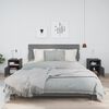 vidaXL Tables de chevet 2 pcs Gris 40x34x55 cm Bois de pin massif