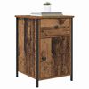 vidaXL Cabinet de chevet avec tiroir 2 pcs Bois ancien 40 x 42 x 60 cm