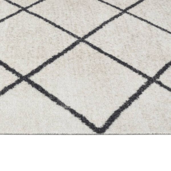vidaXL Tapis de cuisine lavable impression carrée 60x180 cm velours