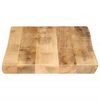 vidaXL Dessus de table bord vivant 60x40x2,5 cm bois de manguier brut