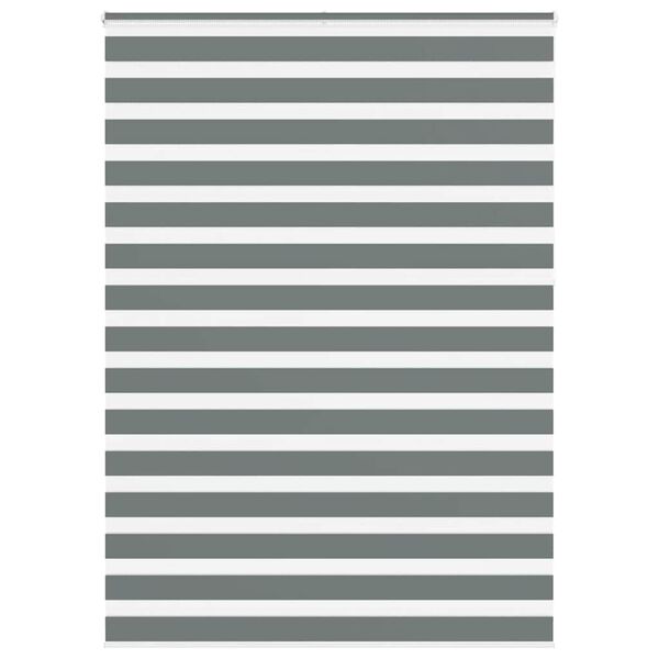 vidaXL Store z&egrave;bre gris fonc&eacute; largeur du tissu 150,9 cm polyester