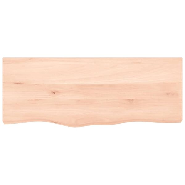 vidaXL Dessus de table 100x40x(2-6) cm bois de ch&ecirc;ne massif non trait&eacute;