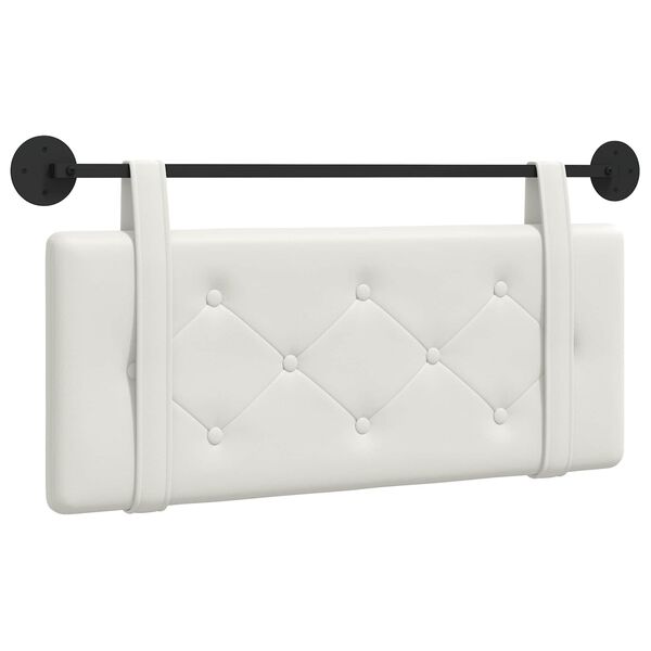 vidaXL T&ecirc;te de lit suspendue Blanc 110 x 55 x 5 cm Simili cuir