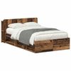 vidaXL Cadre de lit avec rangement Bois ancien 120 x 190 cm