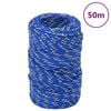 vidaXL Corde de bateau Bleu 2 mm 50 m Polypropyl&egrave;ne