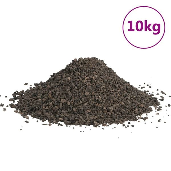 vidaXL Gravier de basalte 10 kg noir 3-5 mm