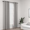 vidaXL Rideaux occultants Aspect lin avec &oelig;illets 2 pcs Gris 140x225cm