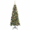 vidaXL Sapin de No&euml;l artificiel Vert 180 cm PVC, plastique et acier
