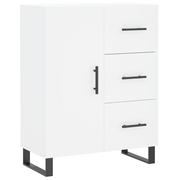 vidaXL Buffet blanc 69,5x34x90 cm bois d'ing&eacute;nierie