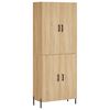vidaXL Buffet haut Ch&ecirc;ne sonoma 69,5x34x180 cm Bois d'ing&eacute;nierie
