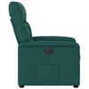 vidaXL Fauteuil inclinable &eacute;lectrique Vert fonc&eacute; Tissu