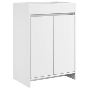 vidaXL Meuble sous lavabo de salle de bain Blanc 56 x 37,5 x 81 cm