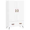vidaXL Buffet haut blanc 69,5x31x115 cm bois d'ing&eacute;nierie