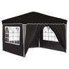 vidaXL Tente de f&ecirc;te pop-up Noir 288 x 288 x 245 cm Tissu Oxford