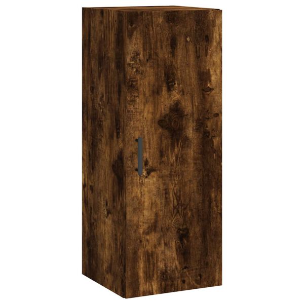 vidaXL Armoire murale ch&ecirc;ne fum&eacute; 34,5x34x90 cm