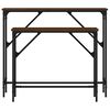 vidaXL Tables console 2 pcs ch&ecirc;ne marron bois d'ing&eacute;nierie