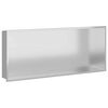 vidaXL Niche de Douche Argent&eacute; 75 x 30 x 9,5 cm Acier inoxydable