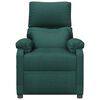 vidaXL Fauteuil inclinable Vert foncé Tissu