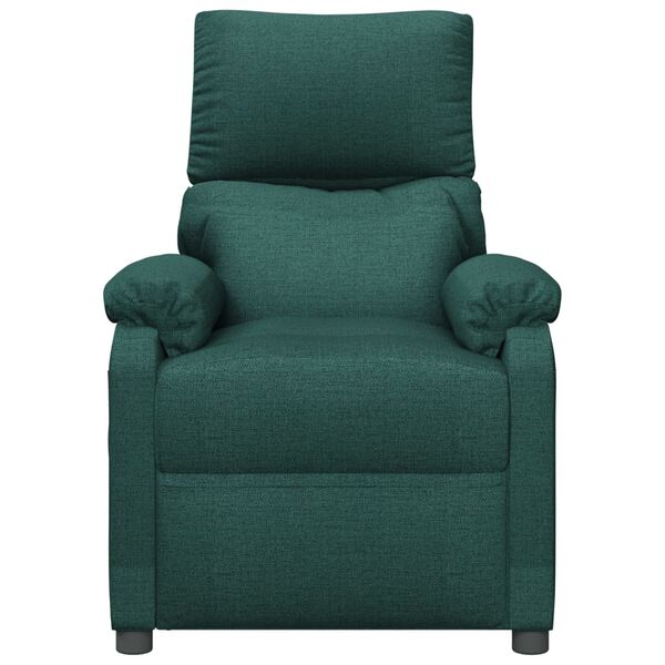 vidaXL Fauteuil inclinable Vert foncé Tissu