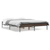 vidaXL Cadre de lit sans matelas ch&ecirc;ne marron 120x200 cm