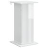 vidaXL Support de Plante Blanc brillant 30,5 x 30 x 60,5 cm