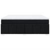 vidaXL Sommier &agrave; lattes de lit avec matelas Noir 180x200 cm Tissu