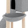 vidaXL Arbre &agrave; chat avec griffoirs en sisal Gris clair 153 cm