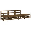 vidaXL Salon de jardin 4 pcs marron miel bois de pin massif