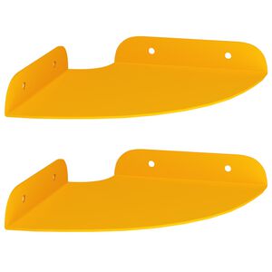 vidaXL &Eacute;tag&egrave;re flottante 2 pcs Jaune moutarde 15 x 15 x 2 cm