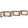 vidaXL Porte de chien pliable avec supports 6 pc Bois ancien 482 cm