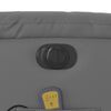 vidaXL Fauteuil de massage inclinable &eacute;lectrique gris similicuir
