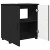vidaXL Cabinet de salle de bain avec stockage Noir 61 x 35 x 64 cm