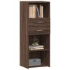 vidaXL Buffet haut chêne marron 45x42,5x124 cm bois d'ingénierie