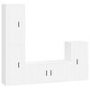 vidaXL Ensemble de meubles TV 4 pcs Blanc Bois d'ing&eacute;nierie
