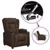 vidaXL Fauteuil Marron Similicuir