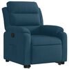 vidaXL Fauteuil inclinable bleu velours