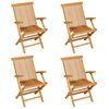 vidaXL Salon de jardin 5 pcs Bois de teck massif