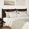vidaXL T&ecirc;te de lit ch&ecirc;ne fum&eacute; 150 cm bois d'ing&eacute;nierie et acier