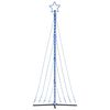 vidaXL Sapin de Noël à LED 447 LED bleu 250 cm