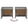 vidaXL Tables de chevet 2 pcs Sonoma gris 45x34x44,5cm bois ing&eacute;nierie